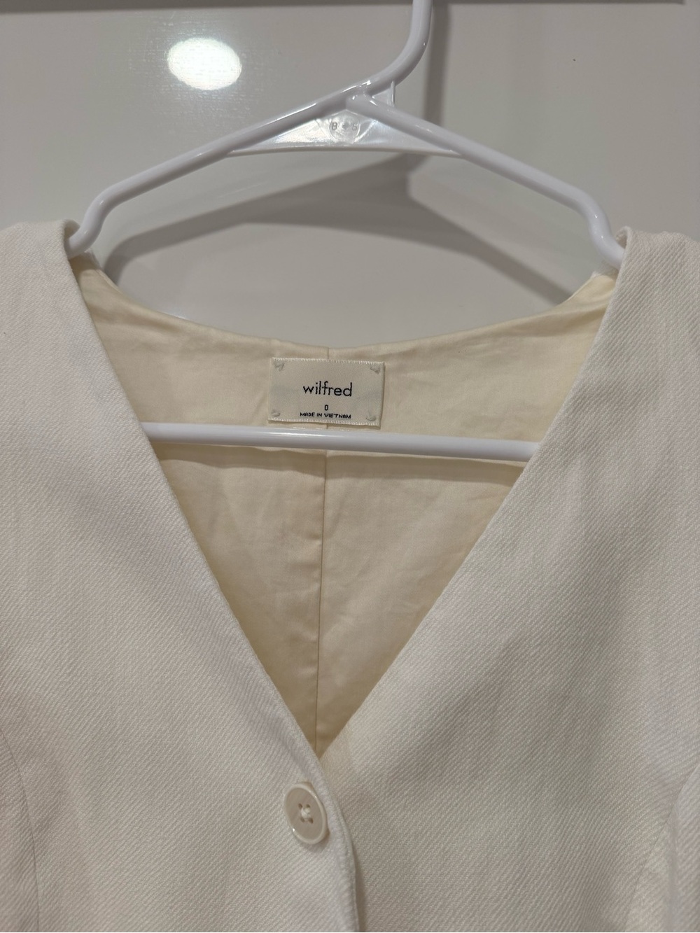 Aritzia Linen V-Neck Button Dress - Picture 4 of 5